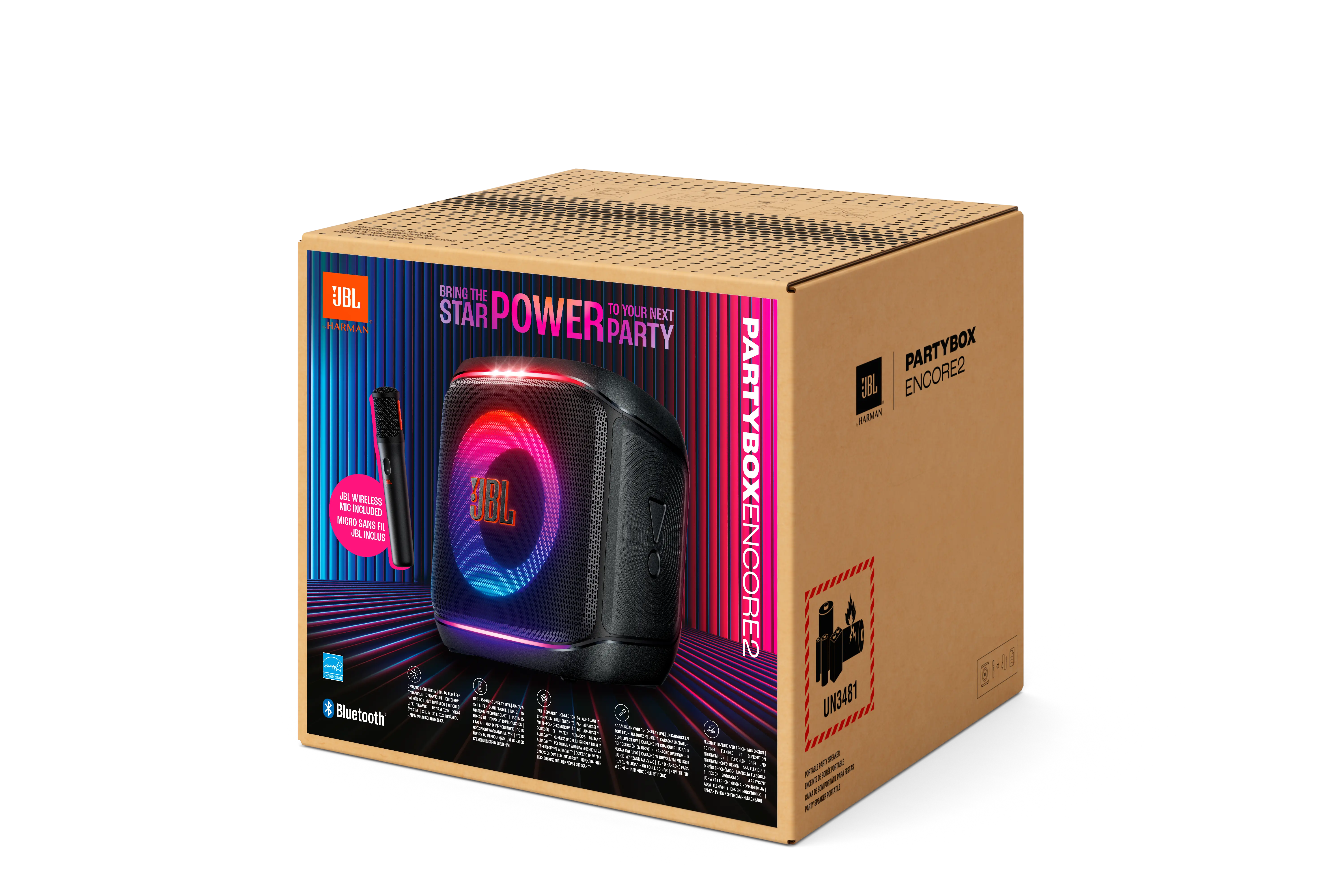 JBL_PARTY BOX_ENCORE2_BB_EMEA_CR_1mic_V23_Sideview